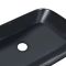 Раковина Scorpio накладная прямоугольная 550х390х120 мм Matt Black + Донный клапан PU03