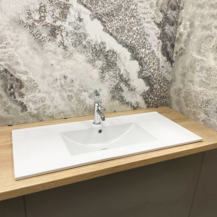 Умивальник VBI FERRARA 100 WHITE врізний