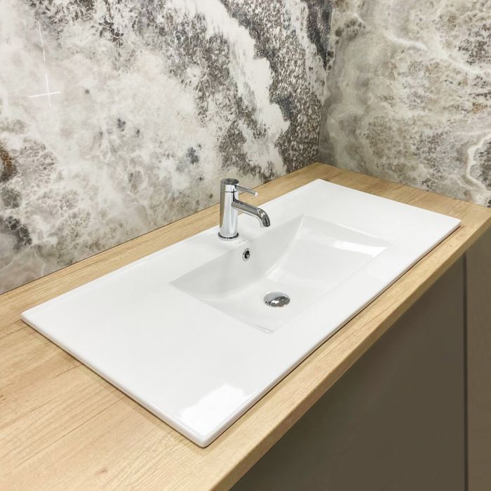 Умивальник VBI FERRARA 100 WHITE врізний