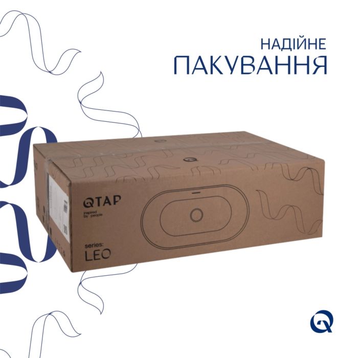 Раковина врезная 610x405x185 мм, White, овальная + Донный клапан Pop-up PU02O