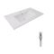 Раковина врезная мебельная 820x460x180 мм, White, прямоугольная + Донный клапан Pop-up PU02O