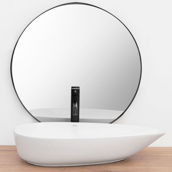 Умивальник REA GRETA 65 WHITE білий накладний