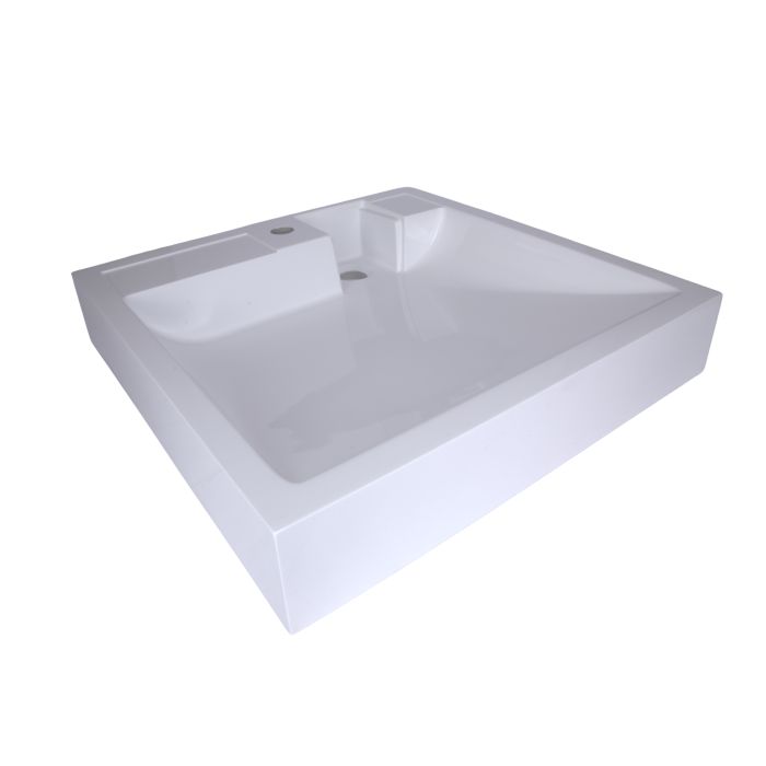 Раковина на пральну машину Qtap Arvin 595x595x115 мм, White QTARV2365WHI48575