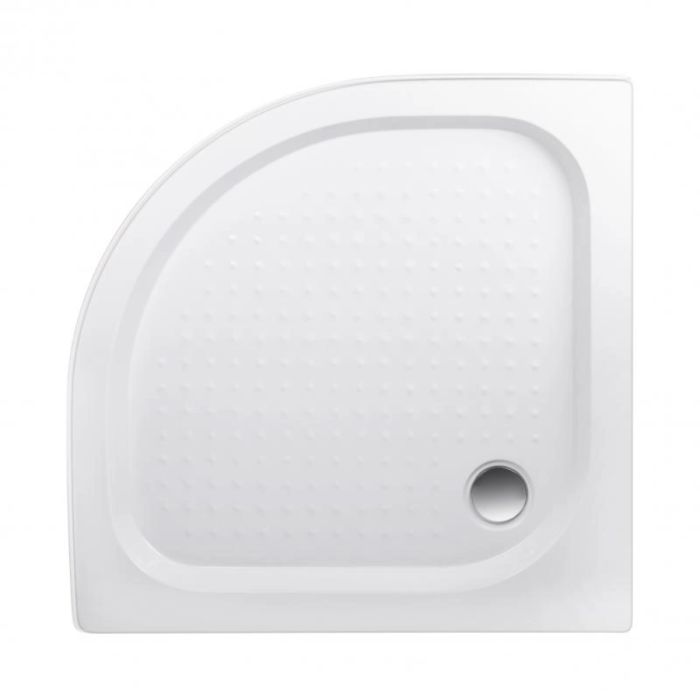 Душевая кабина Lidz Latwa 90x90 полукруглая, тонированное стекло 4 мм + Поддон Kapielka 14 см