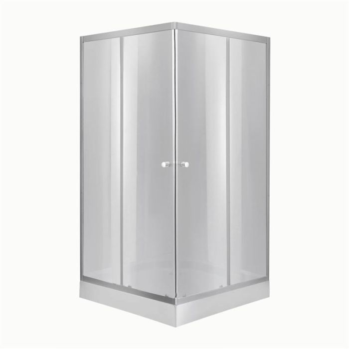 Душевая кабина Wawel 90x90 квадратная, тонированное стекло 4 мм + Поддон Kapielka 14 см