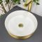 Умивальник VBI PRATO BRUSH GOLD WHITE накладний