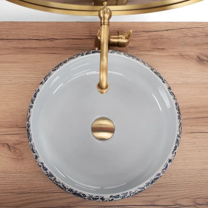 Умывальник REA FLORISA WHITE накладной