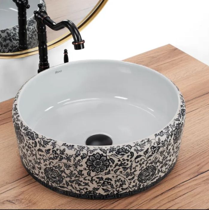 Умывальник REA FLORISA WHITE накладной