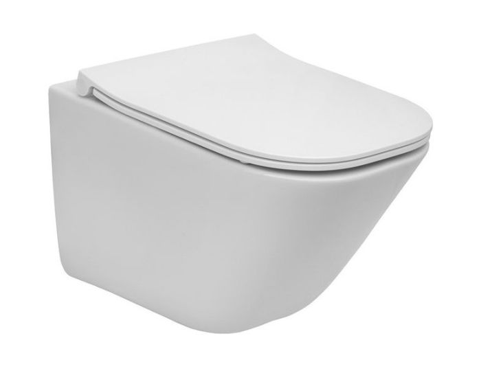 Унітаз підвісний Gap Rimless Compacto з кришкою Slim soft-close A34H473000 Roca
