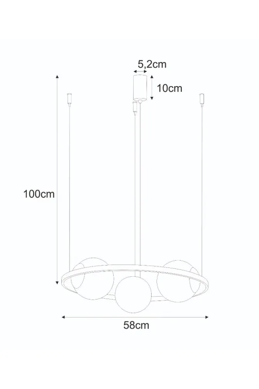 Люстра Zuma Line 5004 Orbit