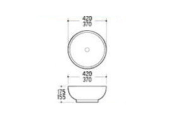 Умивальник NEWARC Countertop 5010