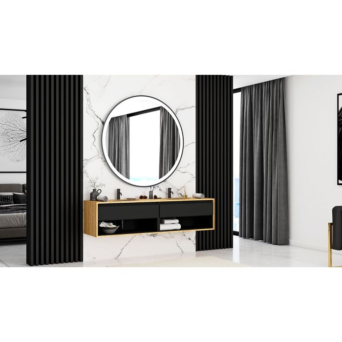 Умивальник REA NEL BLACK врізний чорний