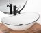 Умивальник REA ROYAL WHITE BLACK EDGE накладний