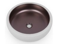 Умывальник кргуглый накладной NEWARC, бронза