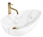 Умывальник REA GRETA 65 BIANCO SHINY накладной