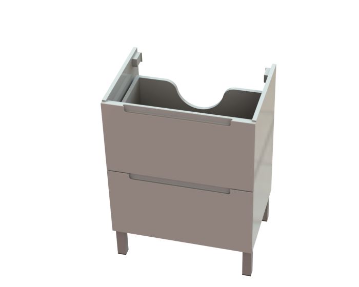 Тумба «Б'янко» 60 см з умивальником «Богема» Білий