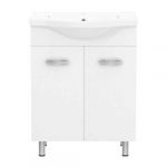 Тумба с умывальником RJ LOTUS-L 62*32,8*70см, белая