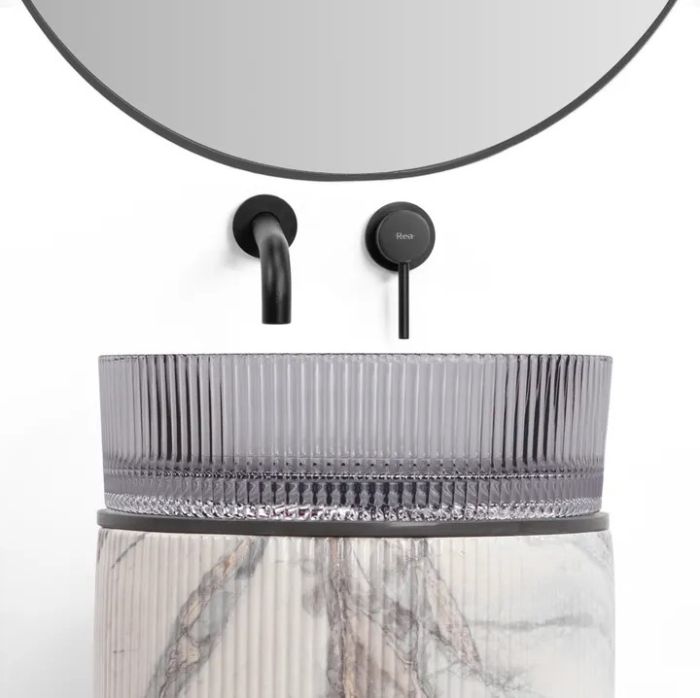 Умивальник REA INGRID GREY MARMO