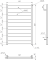 Полотенцесушитель GENESIS AQUA Bull 80x53 электро