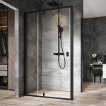 Душова стінка нерухома одноелементна NPSS-100 Transparent Black 90OA0300Z1 RAVAK