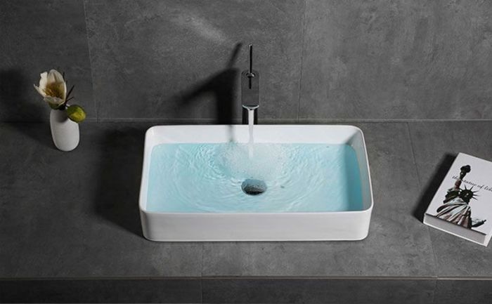 Умывальник REA DENIS WHITE белый накладной