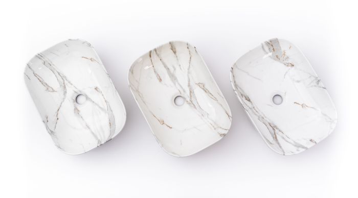 Умывальник REA BELINDA AIAX MARMUR мрамор накладной