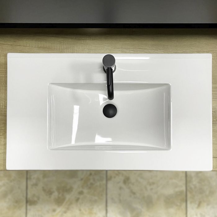 Умивальник VBI FERRARA 80 WHITE врізний