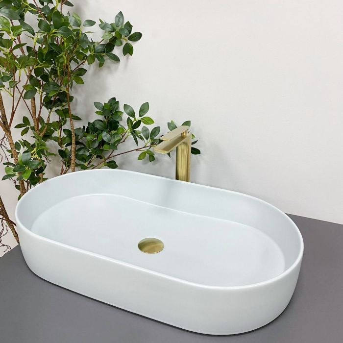 Умывальник VBI VERONA 70 SMOKE BLUE накладной