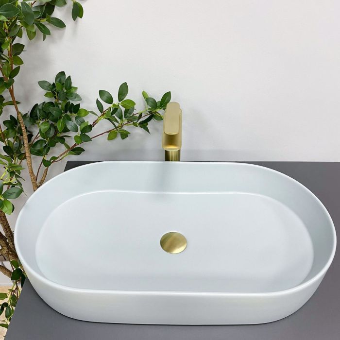 Умывальник VBI VERONA 70 SMOKE BLUE накладной