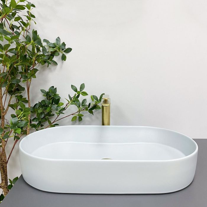 Умывальник VBI VERONA 70 SMOKE BLUE накладной