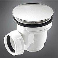 Сифон 584К для душевых поддонов Д60, АБС, хром