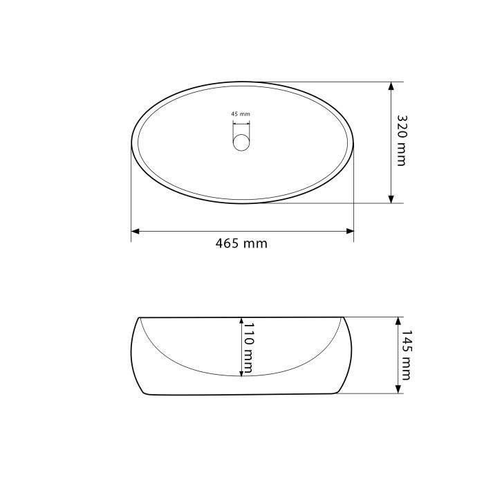 Умивальник VBI VENETO STONE MATT накладний