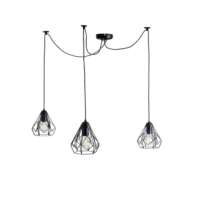 Люстра павук Atmolight Bevel Spider-3 Black