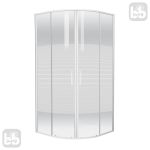 Душова кабіна TISZA (AMUR) 90*90*185см, профіль білий, скло Frizеk