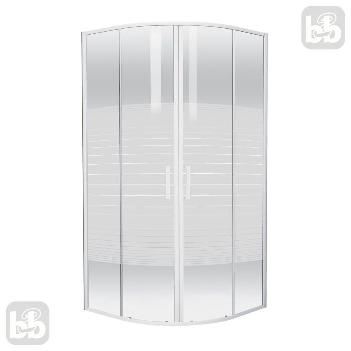 Душевая кабина TISZA (AMUR) 90*90*185см, профиль белый, стекло Frizеk