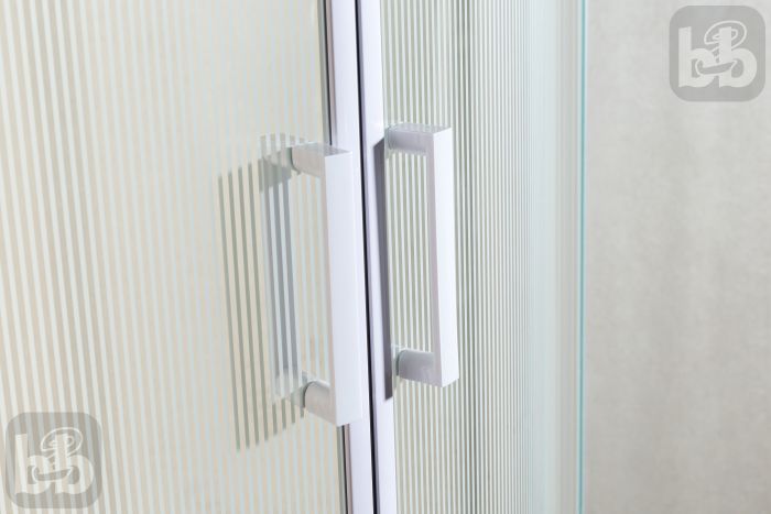 Душевая кабина TISZA (AMUR) 90*90*200см, на мелком поддоне, профиль белый, стекло Frizek