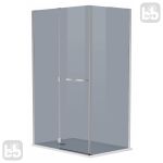 Душова кабіна MEGERKA прямокутна 120*80*190см, распашні двері, скло тоноване 6мм, ліва