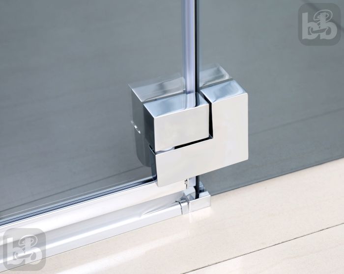 Душова кабіна MEGERKA прямокутна 120*80*190см , розпашна, скло прозоре 6мм, права