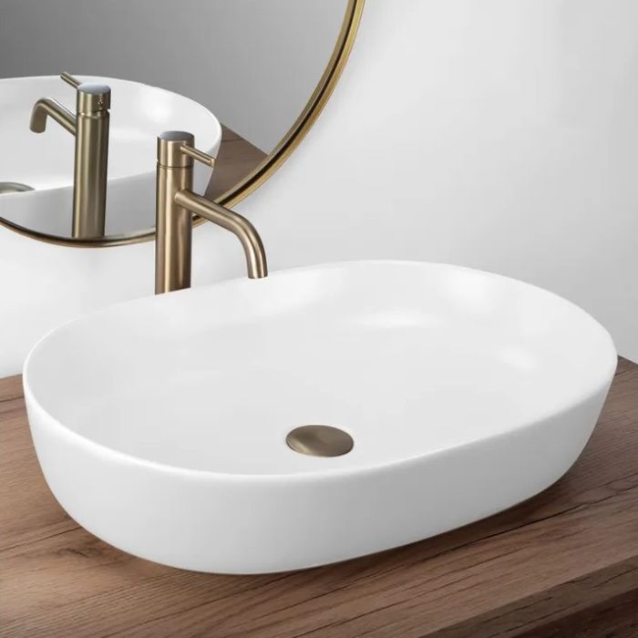 Умивальник REA CLEO 60 WHITE MATT накладний