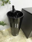 Умывальник VBI BOLONIA BLACK GLOSSY напольный