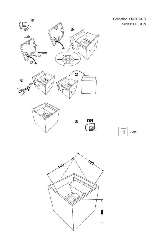 Вуличний світильник INSIDE 233, сірий