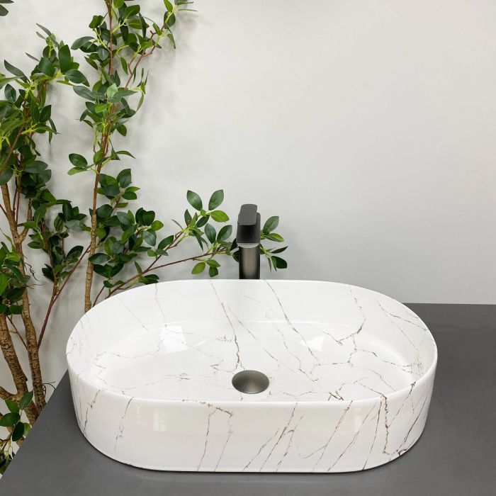 Умивальник VBI VERONA 60 GOLD MARMO GLOSSY накладний