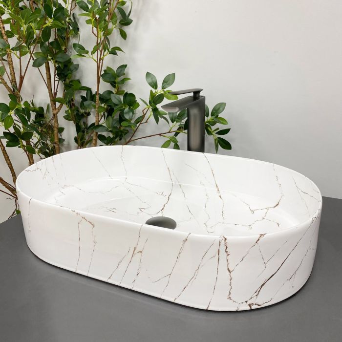 Умивальник VBI VERONA 60 GOLD MARMO GLOSSY накладний