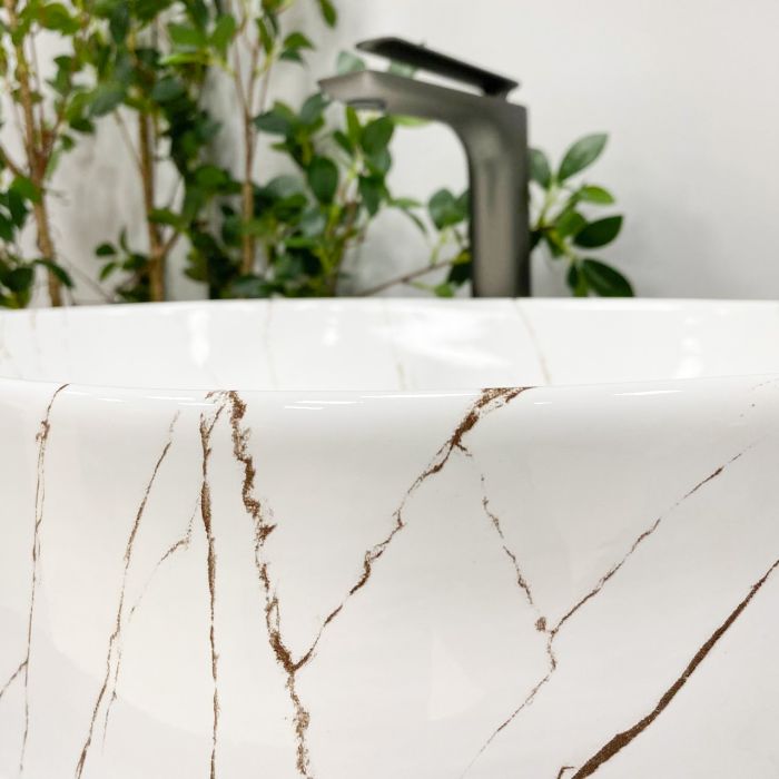 Умивальник VBI VERONA 60 GOLD MARMO GLOSSY накладний