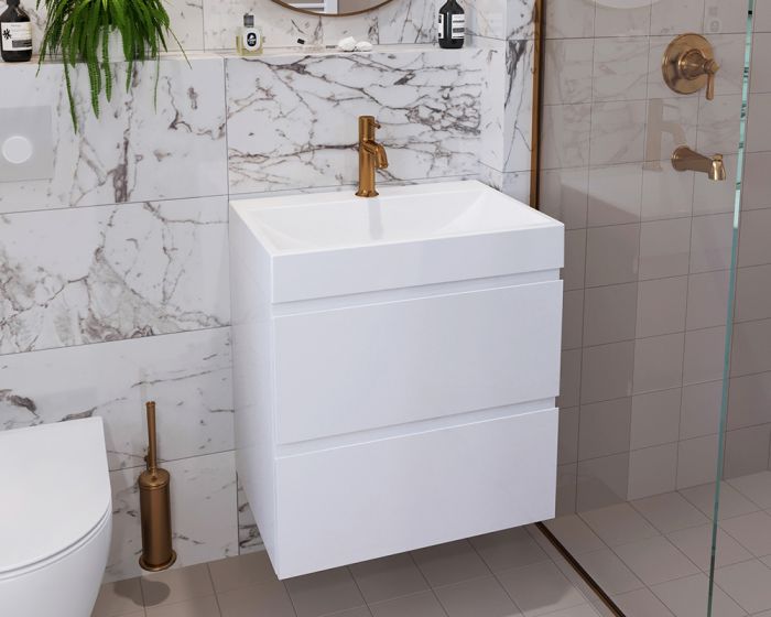 Тумба «Стелла» з умивальником «Гранд» Білий