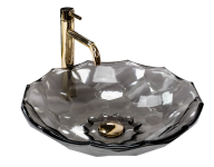 Умывальник REA ARCTIC BLACK накладной