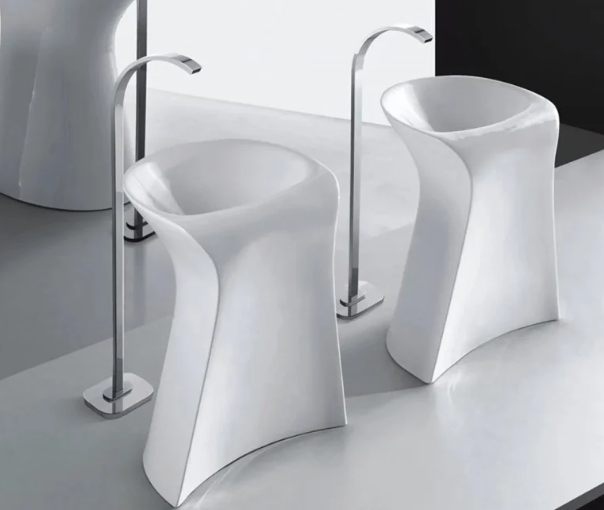 Умывальник REA MILENA WHITE напольный белый