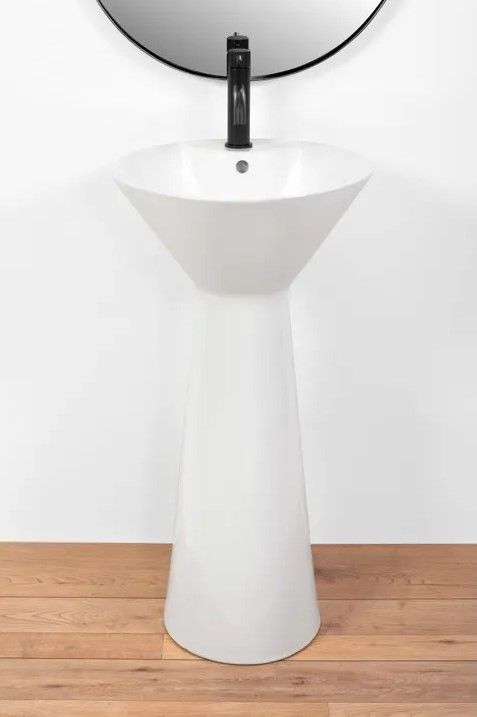 Умивальник REA RIVER WHITE білий підлоговий