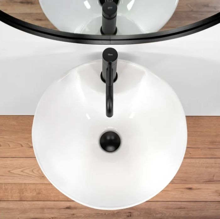 Умивальник REA RIVER WHITE білий підлоговий