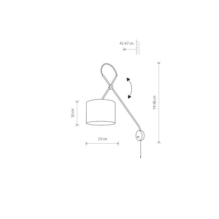 Бра Nowodvorski VER BLACK I